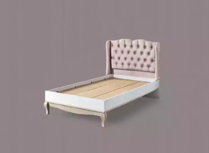 Bed design Chesterfield youth bed wooden furniture with soft upholstery 120x200cm